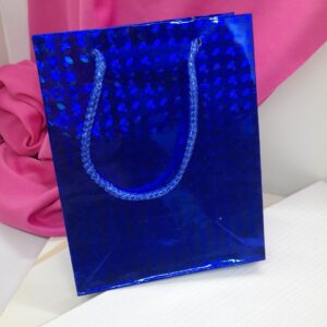 Bolsa Metaliza 12×15 azul