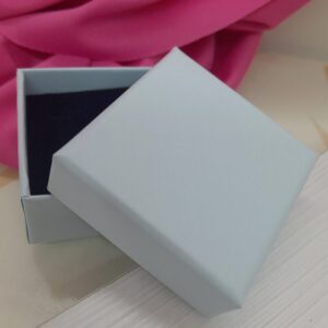 Caja anillo Lisa 5×5 celeste