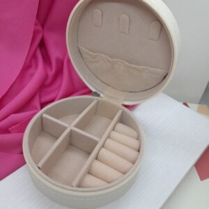 Alhajero mini redondo beige (10cm diámetro)
