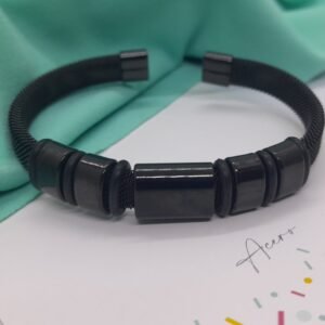 Pulsera #7 Hombre (negro) AQ