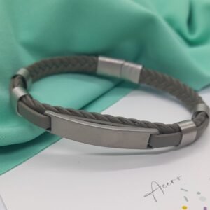 Pulsera #8 Hombre (gris) AQ