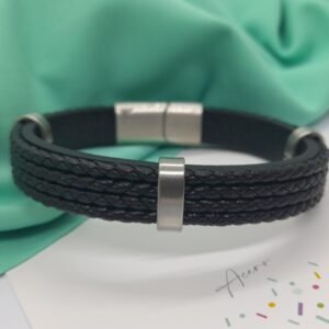 Pulsera #10 Hombre (negro) AQ