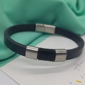Pulsera #18 Hombre (negro) AQ