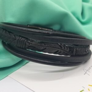 Pulsera #21 Hombre (negro) AQ