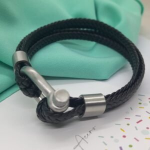 Pulsera #24 Hombre (negro) AQ