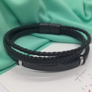 Pulsera #25 Hombre (negro) AQ