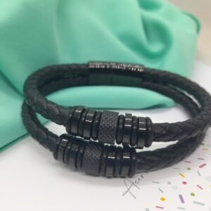 Pulsera #34 Hombre (negro) AQ
