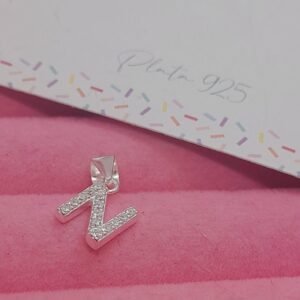 Dije Inicial Brillo "N" 1cm